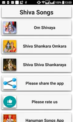 Shiva Songs android App screenshot 9